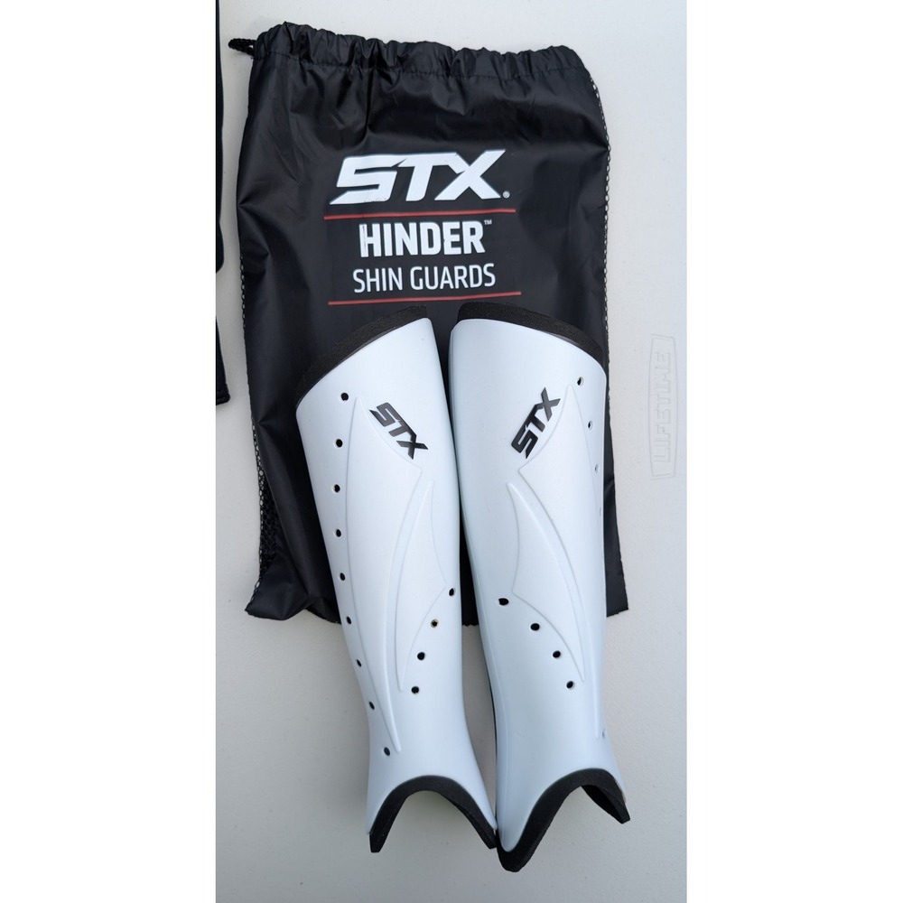 STX Hinder Field Hockey Lacrosse Shin Guards White Size S/M